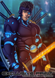 Cyberpunk Samurai Print