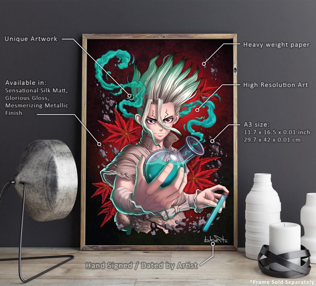 Dr Stone Art Print Specs